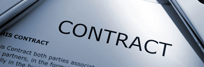 legal contract banner